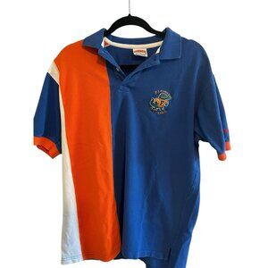 Vtg Florida Gators 90s University FL Polo Shirt Striped Colorblock Mens M NUTMEG